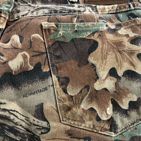 Vintage Wrangler Men's Flannel Lined Jeans Size 36x32 Camouflage Hunting Outdoor - Picture 11 of 16
